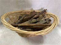 Basket of Wooden  Furniture Pieces for