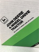 John Deere 4-Wheel Drive Tractor,NIB