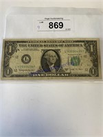 $1 1963B L FEDERAL RESERVE NOTE