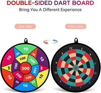 Double Sided Dart Board w/12 Sticky Balls