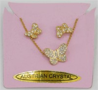 Austrian Crystal Necklace & Earrings