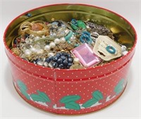 * Tin Full of Jewelry - Almost 10 Pounds!!