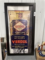 VEEDOL PAPER FRAMED CUT OUT-APPROX  39"TX21"W
