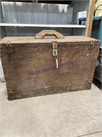 WOOD CARPENTER BOX-APPROX 20"TX33"LX12.5"D