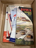 5 OLD MAPS-DX,STANDARD OIL, IA HIGHWAY MAP