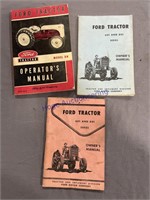 3 FORD TRACTOR OPERATOR' S MANUALS
