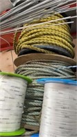 Machine rollers, rope, more