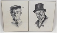 Lot of WC Fields and Buster Keaton Prints