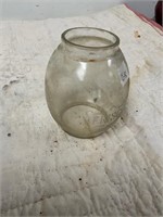 Frisco clear railroad lantern globe