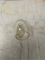 Safety first clear railroad lantern globe