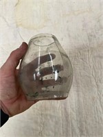 Clear railroad lantern globe