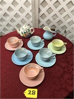 Shenandoah, Czech Tea Pot and Cups & Saucers