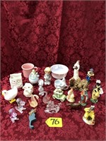 24 Pc. Assorted Ceramic Figurines