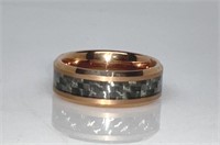 Rose IP & Carbon Fiber Men's Ring