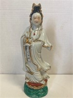 Vintage 10 1/2” Chinese Figurine Kwan Yin
