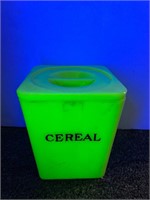 Jadeite Uranium Cereal Canister