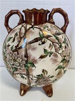 9 3/4” Asian Moon Flask Vase