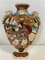 Satsuma Japanese 9 3/4” Vase