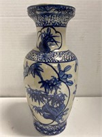 11” Marked Chinese Blue White Vase