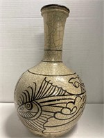16” Asian Fish Vase