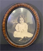 Antique Photo Of Child In Oval Frame