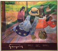 Framed Paul Gauguin Exhibition Poster '89-'89