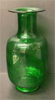 Large Tiara Exclusive Green Art Glass Vase