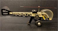 Tin Litho Highway Patrol Helicopter Toy