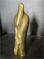 Numbered Cast Brass Abstract Sculpture