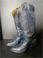 Tony Lama Blue Cowboy Boots