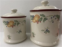 2 JAY IMPORTS VINTAGE CANISTERS