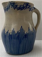 SMALL BLUE PRINT POTTERY SMALL PITCHER