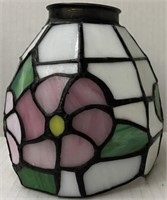 FAUX STAINED GLASS LAMP SHADE