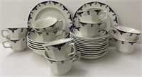 ASSORTED ADAMS IRONSIDE CUPS SAUCERS SMALL BOWLS