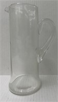 VINTAGE SMALL TALL ETCHED GLASS PITCHER