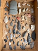 3 Flats of Approx. 160+ Native American Arrowheads