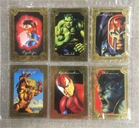 1996 Marvel Masterpieces Gold Gallery Set 1-6