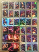 (36) 1994 Marvel Masterpieces Insert Cards