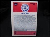 1986 Fleer NBA Larry Bird Sticker Card 2 of 11