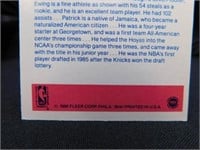 1986 Fleer NBA Patrick Ewing Sticker Card 6 of 11