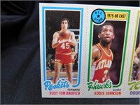1980-81 NBA Topps Trio Basketball Card