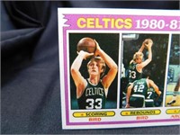 1981 NBA Topps Celtics Team Leaders Card No. 45
