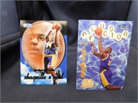 2-Shaquille O'Neal Insert Cards NBA Lakers