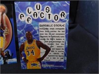 2-Shaquille O'Neal Insert Cards NBA Lakers