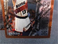 2-Steve Nash Rookie Cards 96 Topps Finest No.75