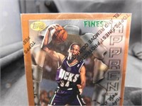 2-Ray Allen Rookie Cards 96 Topps Finest No.22