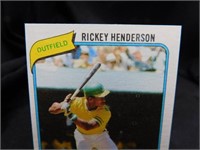 Rickey Henderson Rookie Card 1980 Topps No.482