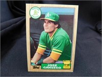 Jose Canseco Rookie Card 1987 Topps No.620