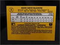 Mark McGwire Rookie Card 1987 Leaf No.46