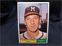 Warren Spahn Card 1961 Topps No.200 Braves MLB